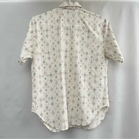 Vintage 1970s Apostrophe Made In USA  - Aztec Western Blouse Shirt Women's S - Picture 2 of 4